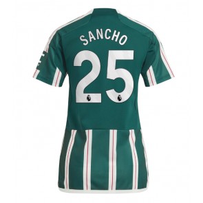 Manchester United Jadon Sancho #25 Replika Udebanetrøje Dame 2023-24 Kortærmet